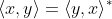 \left \langle x, y \right \rangle = \left \langle y, x \right \rangle^{*}