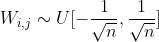 gif.latex?W_%7Bi%2Cj%7D%5Csim%20U%5B-%5Cfrac%7B1%7D%7B%5Csqrt%7Bn%7D%7D%2C%5Cfrac%7B1%7D%7B%5Csqrt%7Bn%7D%7D%5D