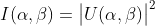 I(\alpha,\beta)=\begin{vmatrix} U(\alpha,\beta) \end{vmatrix}^2