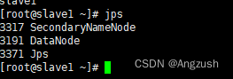 slave1服务器jps显示