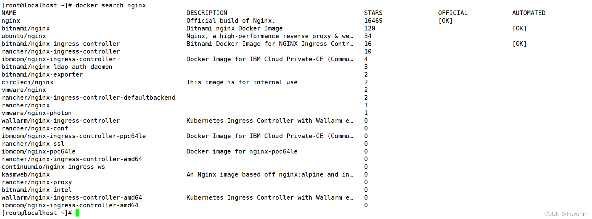 docker搜索镜像