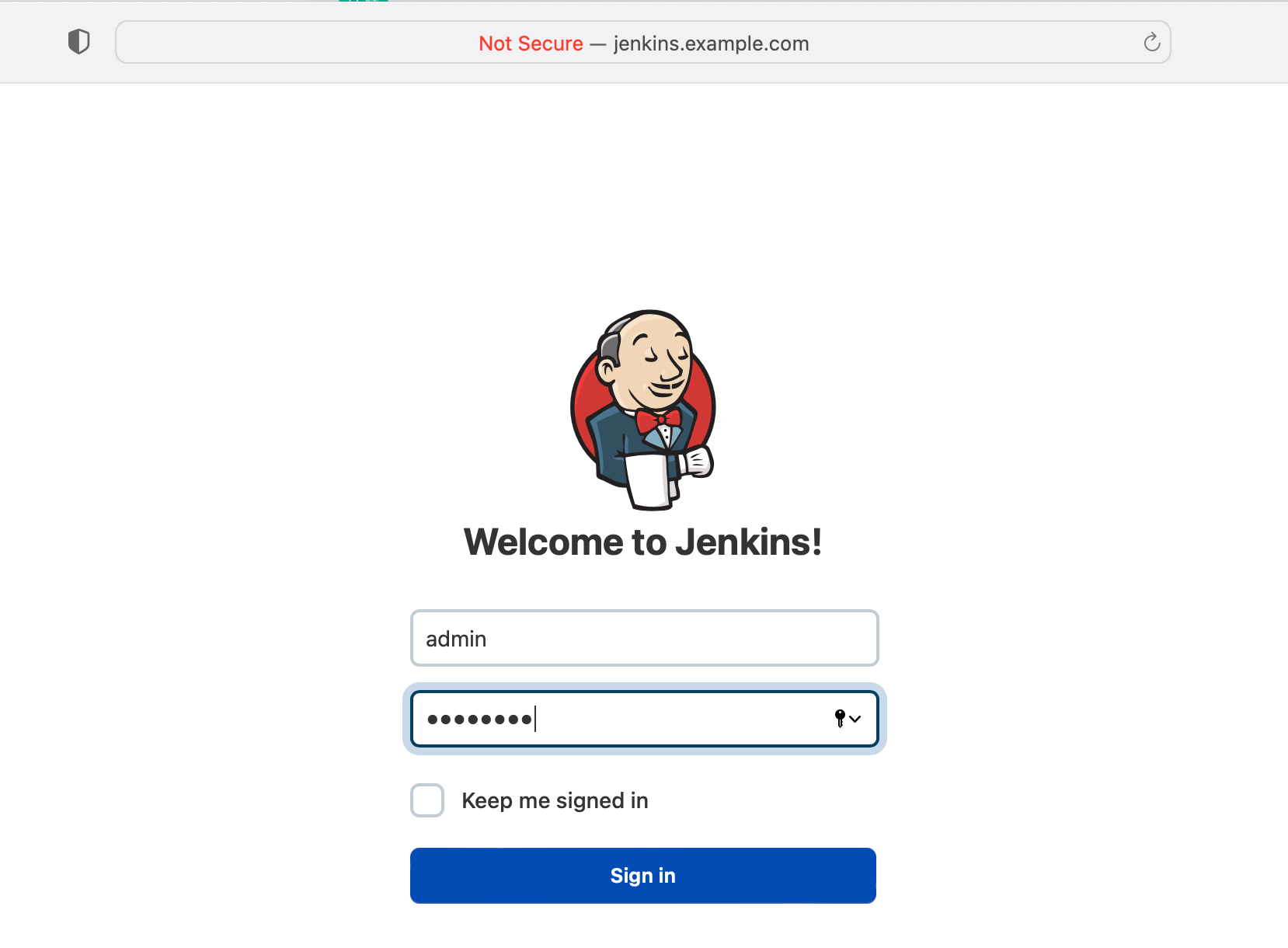 Jenkins login