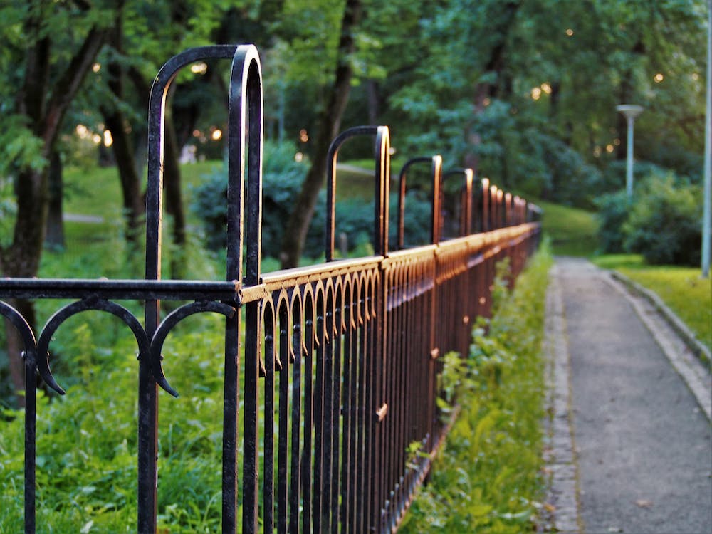 Free Black Metal Fence Stock Photo