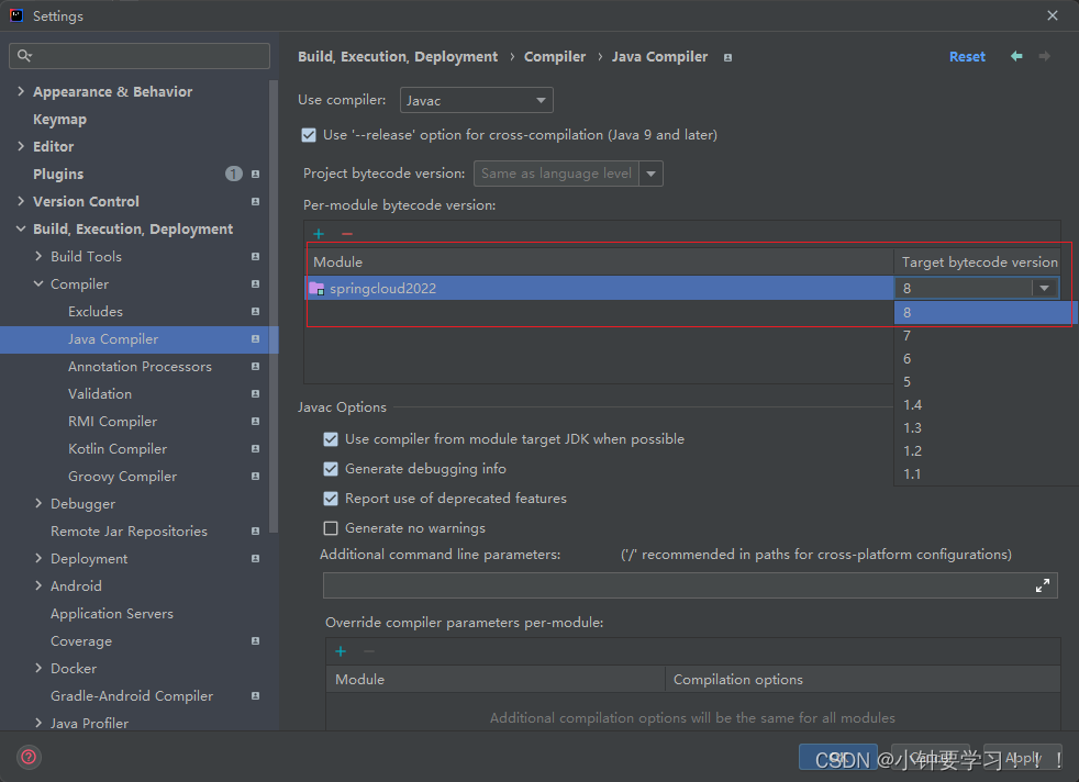 [外链图片转存失败,源站可能有防盗链机制,建议将图片保存下来直接上传(img-QO1TOckn-1663141787195)(image/8、java编译版本.png)]