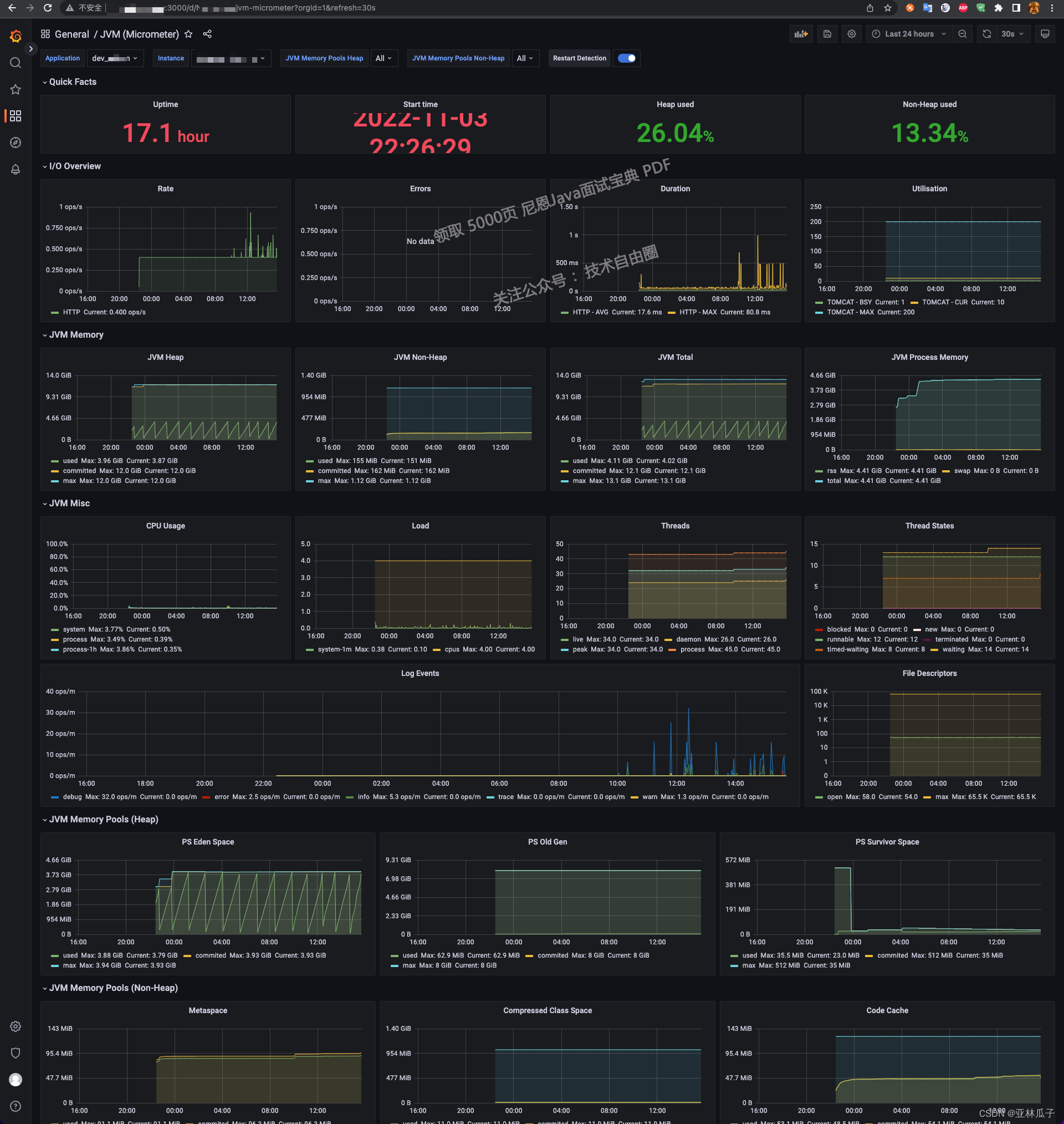 JVM 面板