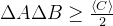 \Delta A\Delta B\geq \frac{\langle C\rangle}{2}