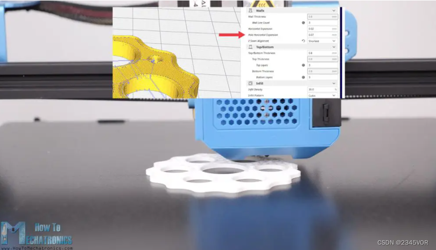 Hole horizontal expansion option for more accurate prints