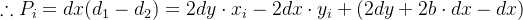 \therefore P_i=dx(d_1-d_2)=2dy\cdot x_i-2dx\cdot y_i+(2dy+2b\cdot dx-dx)