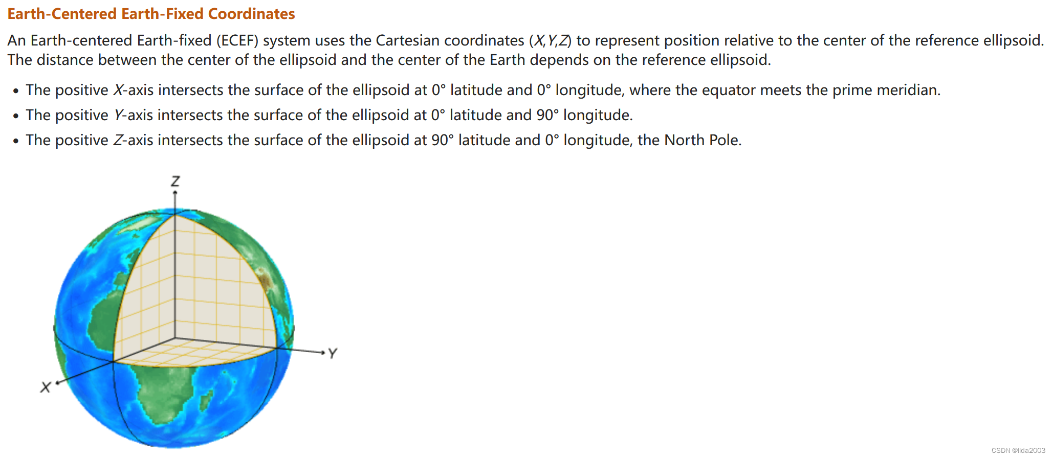 Earth-Centered Earth-Fixed Coordinates