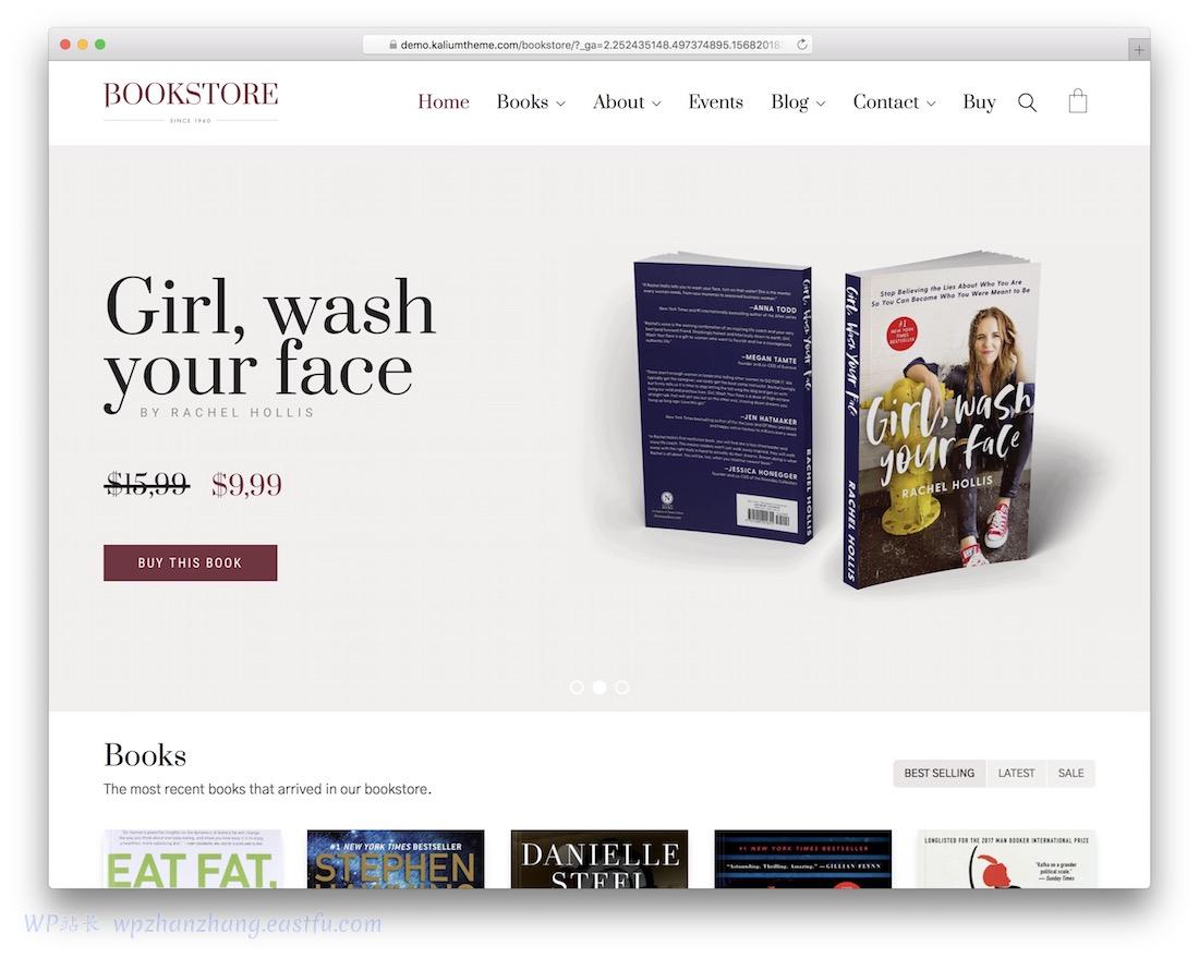 kalium wordpress 书店主题