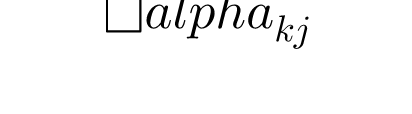 \alpha _{kj}