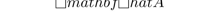 \mathbf{\hat{A}}