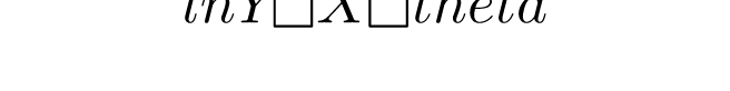 lnY=X\theta