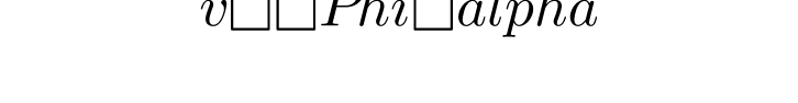 v = \Phi \alpha